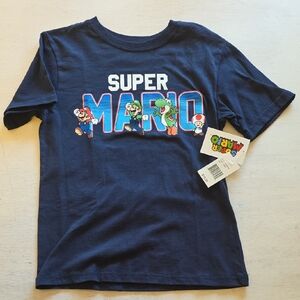 Nintendo Super Mario Navy Kids T-Shirt‎